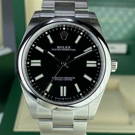 rolex oyster perpetual black 41